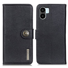 Leather Case Stands Flip Cover Holder K02Z for Xiaomi Poco C51 Black