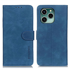 Leather Case Stands Flip Cover Holder K03Z for Huawei Honor 60 SE 5G Blue