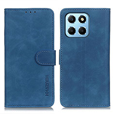 Leather Case Stands Flip Cover Holder K03Z for Huawei Honor 70 Lite 5G Blue