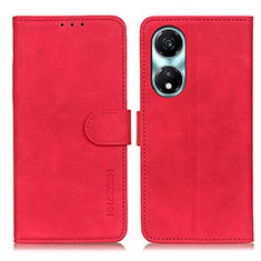 Leather Case Stands Flip Cover Holder K03Z for Huawei Honor X5 Plus Red