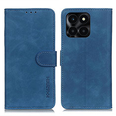Leather Case Stands Flip Cover Holder K03Z for Huawei Honor X6a Blue