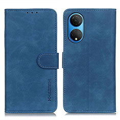 Leather Case Stands Flip Cover Holder K03Z for Huawei Honor X7 Blue