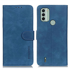 Leather Case Stands Flip Cover Holder K03Z for Nokia C31 Blue