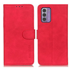 Leather Case Stands Flip Cover Holder K03Z for Nokia G42 5G Red