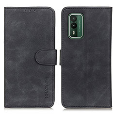 Leather Case Stands Flip Cover Holder K03Z for Nokia XR21 Black