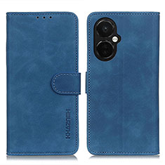 Leather Case Stands Flip Cover Holder K03Z for OnePlus Nord CE 3 5G Blue