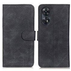 Leather Case Stands Flip Cover Holder K03Z for Oppo Reno8 T 4G Black