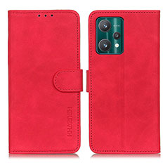 Leather Case Stands Flip Cover Holder K03Z for Realme 9 Pro 5G Red