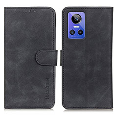 Leather Case Stands Flip Cover Holder K03Z for Realme GT Neo3 5G Black
