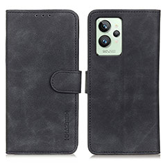 Leather Case Stands Flip Cover Holder K03Z for Realme GT2 Pro 5G Black