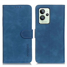 Leather Case Stands Flip Cover Holder K03Z for Realme GT2 Pro 5G Blue