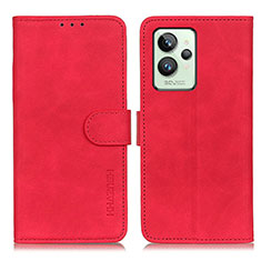 Leather Case Stands Flip Cover Holder K03Z for Realme GT2 Pro 5G Red