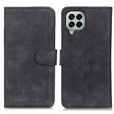 Leather Case Stands Flip Cover Holder K03Z for Samsung Galaxy M33 5G Black