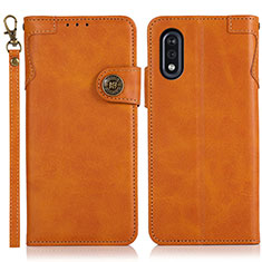 Leather Case Stands Flip Cover Holder K03Z for Sony Xperia Ace II Brown