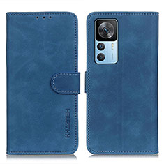 Leather Case Stands Flip Cover Holder K03Z for Xiaomi Mi 12T 5G Blue