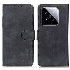 Leather Case Stands Flip Cover Holder K03Z for Xiaomi Mi 14 5G Black
