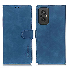 Leather Case Stands Flip Cover Holder K03Z for Xiaomi Redmi 11 Prime 4G Blue