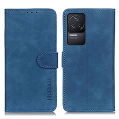 Leather Case Stands Flip Cover Holder K03Z for Xiaomi Redmi K50 Pro 5G Blue