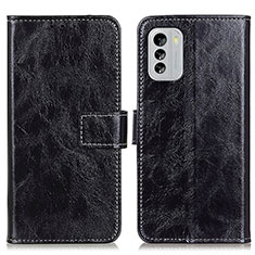 Leather Case Stands Flip Cover Holder K04Z for Nokia G60 5G Black