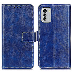 Leather Case Stands Flip Cover Holder K04Z for Nokia G60 5G Blue