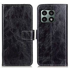 Leather Case Stands Flip Cover Holder K04Z for OnePlus 10 Pro 5G Black