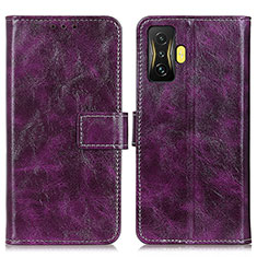 Leather Case Stands Flip Cover Holder K04Z for Xiaomi Poco F4 GT 5G Purple