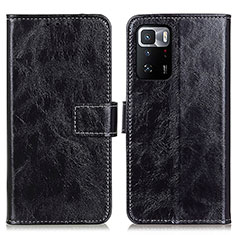Leather Case Stands Flip Cover Holder K04Z for Xiaomi Poco X3 GT 5G Black