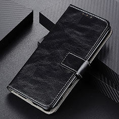 Leather Case Stands Flip Cover Holder K04Z for Xiaomi Redmi Note 9T 5G Black