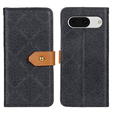 Leather Case Stands Flip Cover Holder K05Z for Google Pixel 8a 5G Black