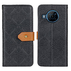 Leather Case Stands Flip Cover Holder K05Z for Nokia X100 5G Black