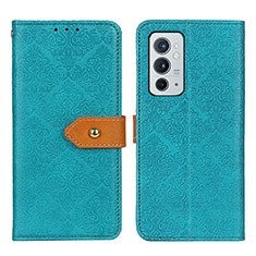 Leather Case Stands Flip Cover Holder K05Z for OnePlus 9RT 5G Green