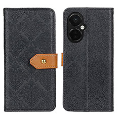 Leather Case Stands Flip Cover Holder K05Z for OnePlus Nord CE 3 5G Black