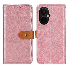 Leather Case Stands Flip Cover Holder K05Z for OnePlus Nord CE 3 5G Pink