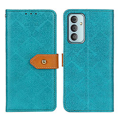 Leather Case Stands Flip Cover Holder K05Z for Samsung Galaxy F13 4G Green
