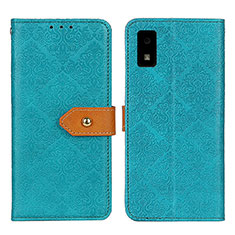 Leather Case Stands Flip Cover Holder K05Z for Sharp Aquos wish Green