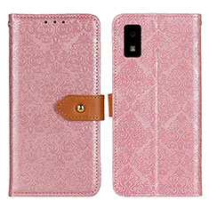 Leather Case Stands Flip Cover Holder K05Z for Sharp Aquos wish Pink