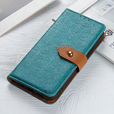 Leather Case Stands Flip Cover Holder K05Z for Xiaomi Redmi 9 India Green