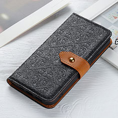 Leather Case Stands Flip Cover Holder K05Z for Xiaomi Redmi 9C Black