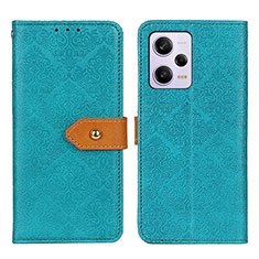 Leather Case Stands Flip Cover Holder K05Z for Xiaomi Redmi Note 12 Pro+ Plus 5G Green
