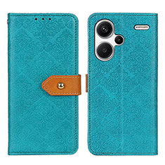 Leather Case Stands Flip Cover Holder K05Z for Xiaomi Redmi Note 13 Pro+ Plus 5G Green
