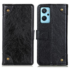 Leather Case Stands Flip Cover Holder K06Z for Realme 9i 4G Black