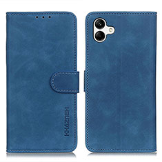 Leather Case Stands Flip Cover Holder K06Z for Samsung Galaxy A04E Blue