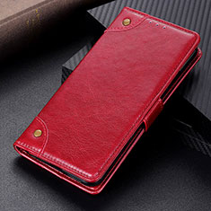 Leather Case Stands Flip Cover Holder K06Z for Samsung Galaxy F23 5G Red