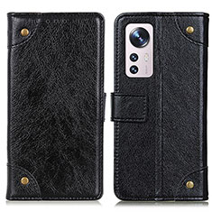 Leather Case Stands Flip Cover Holder K06Z for Xiaomi Mi 12 Lite 5G Black