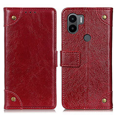 Leather Case Stands Flip Cover Holder K06Z for Xiaomi Redmi A1 Plus Red