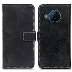 Leather Case Stands Flip Cover Holder K07Z for Nokia X100 5G Black