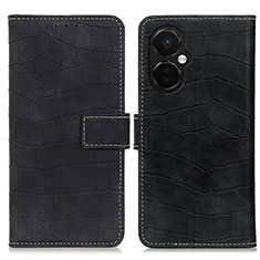 Leather Case Stands Flip Cover Holder K07Z for OnePlus Nord CE 3 5G Black