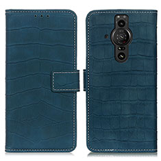 Leather Case Stands Flip Cover Holder K07Z for Sony Xperia PRO-I Green