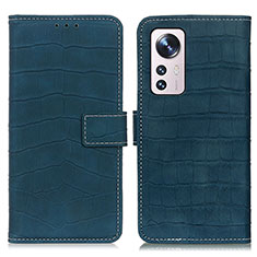 Leather Case Stands Flip Cover Holder K07Z for Xiaomi Mi 12 Lite 5G Green