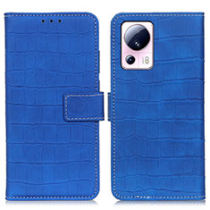 Leather Case Stands Flip Cover Holder K07Z for Xiaomi Mi 12 Lite NE 5G Blue